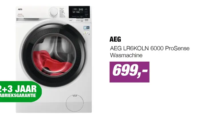 Aanbieding: AEG LR6KOLN 6000 ProSense Wasmachine