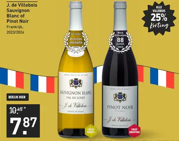 Aanbieding: J. de Villebois Sauvignon Blanc of Pinot Noir