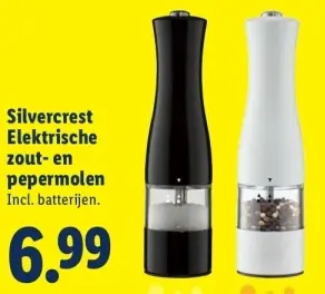 Aanbieding: Elektrische zout- en pepermolen