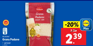 Aanbieding: Milbona Grana Padano