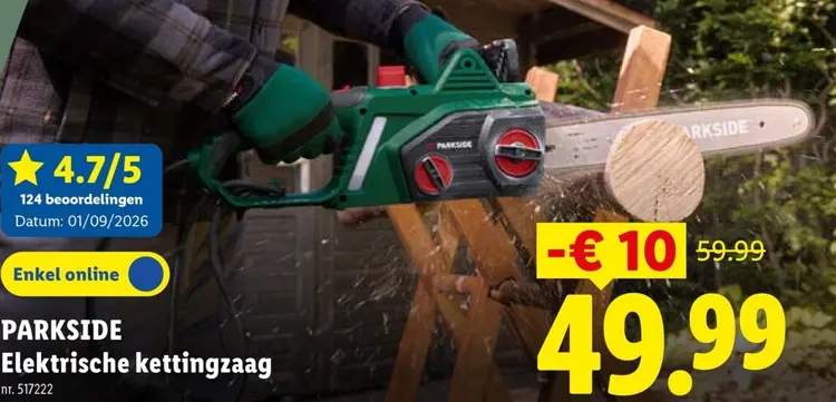 Promotie: PARKSIDE Elektrische kettingzaag