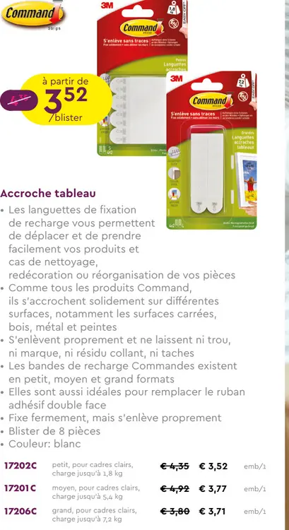 Offre: Accroche tableau