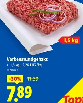 Aanbieding: Varkensrundgehakt