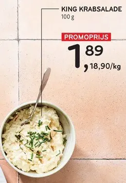 Promotie: King krabsalade