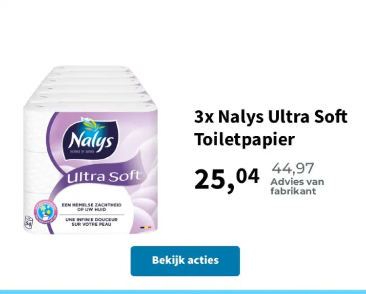 Promotie: Ultra Soft Toiletpapier