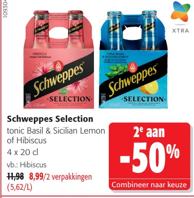 Promotie: Schweppes Selection tonic Basil & Sicilian Le