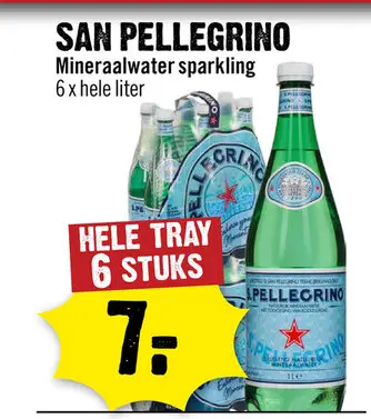 Aanbieding: Mineraalwater sparkling 6 x 1 L