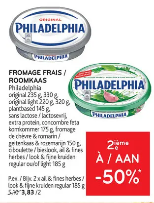 Offre: Fromage frais / roomkaas
