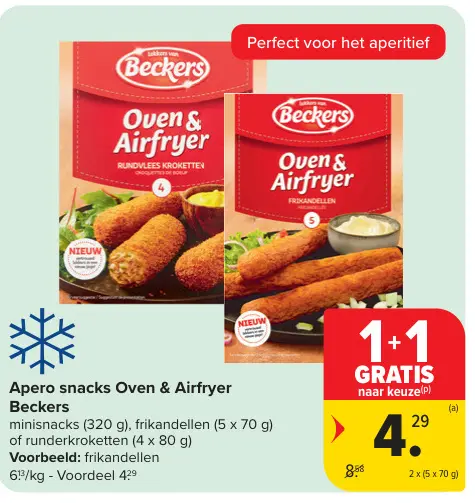 Promotie: Apero snacks Oven & Airfryer
