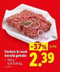 Promotie: Varken & rund bereid gehakt