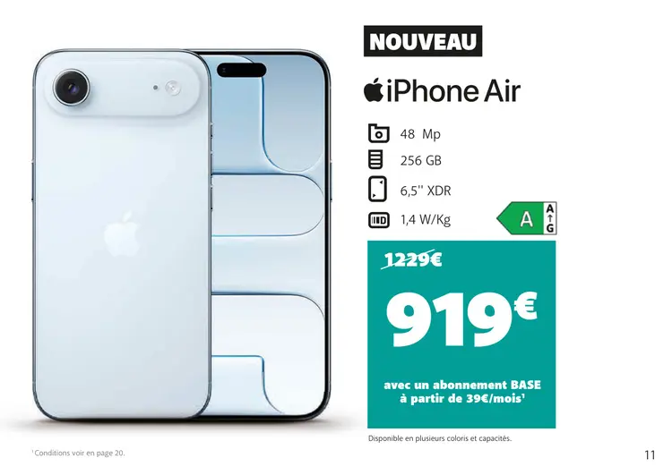 Offre: iPhone Air