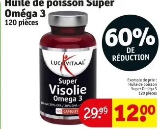 Offre: Huile de poisson Super Oméga 3