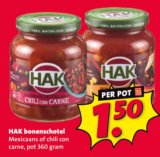 Aanbieding: HAK bonenschotel