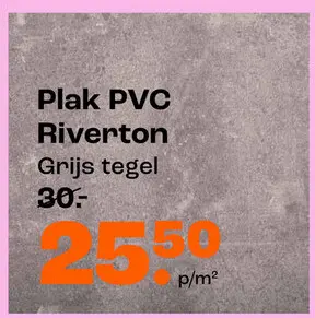 Aanbieding: Plak PVC Riverton
