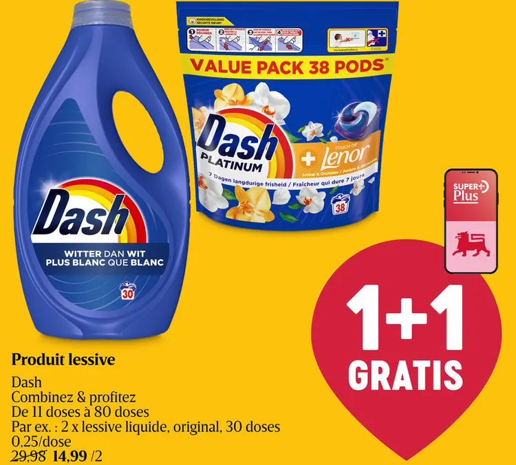 Offre: Produit lessive Dash