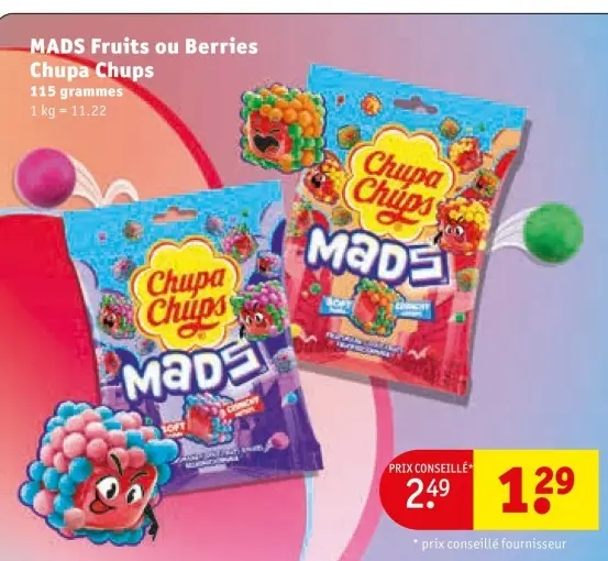 Offre: MADS Fruits ou Berries