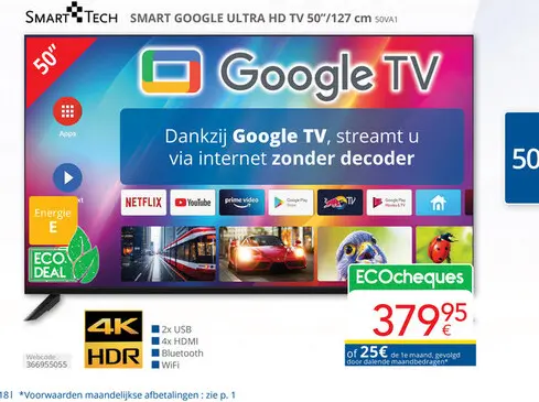 Promotie: Smart Google ultra hd tv