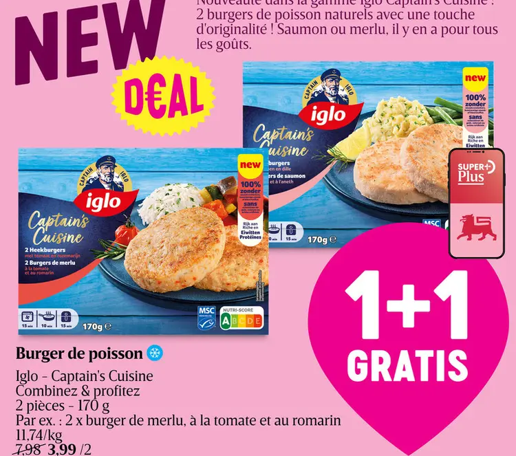 Offre: Burger de poisson