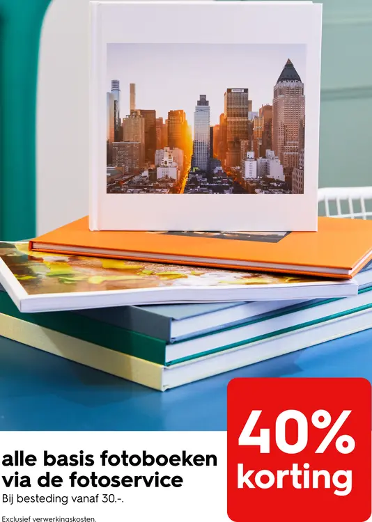 Promotie: Basis fotoboeken via de fotoservice
