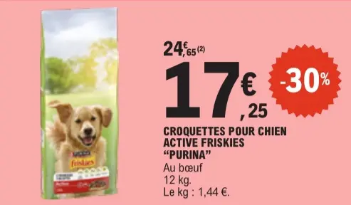 Promotie: Croquettes pour chien active Friskies