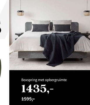 Aanbieding: Boxspring met opbergruimte