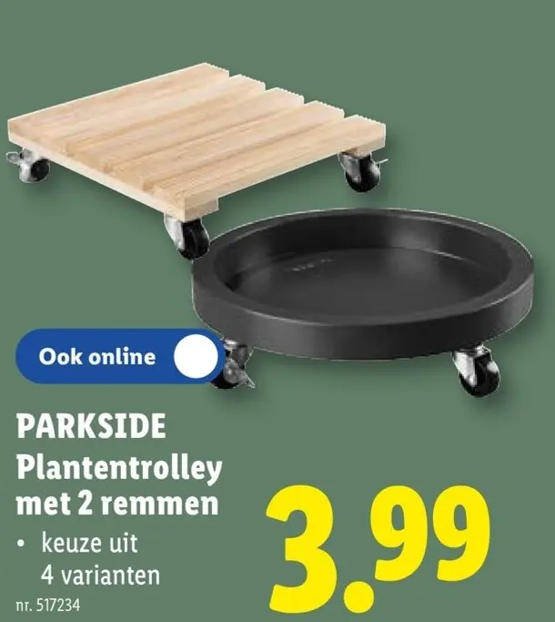 Promotie: PARKSIDE Plantentrolley met 2 remmen