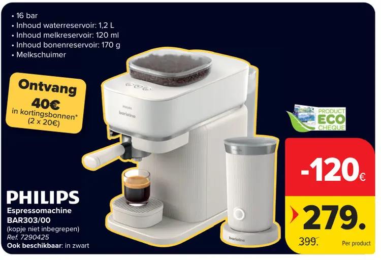 Aanbieding: Espressomachine BAR303/00