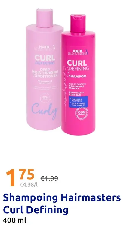 Offre: Hairmasters Shampoing Curl Defining