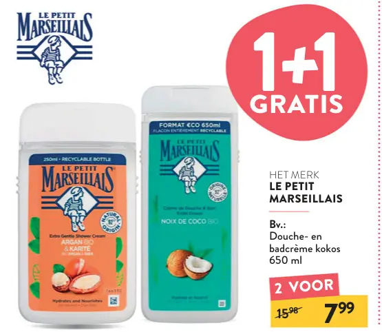 Aanbieding: Douche- en badcrème kokos