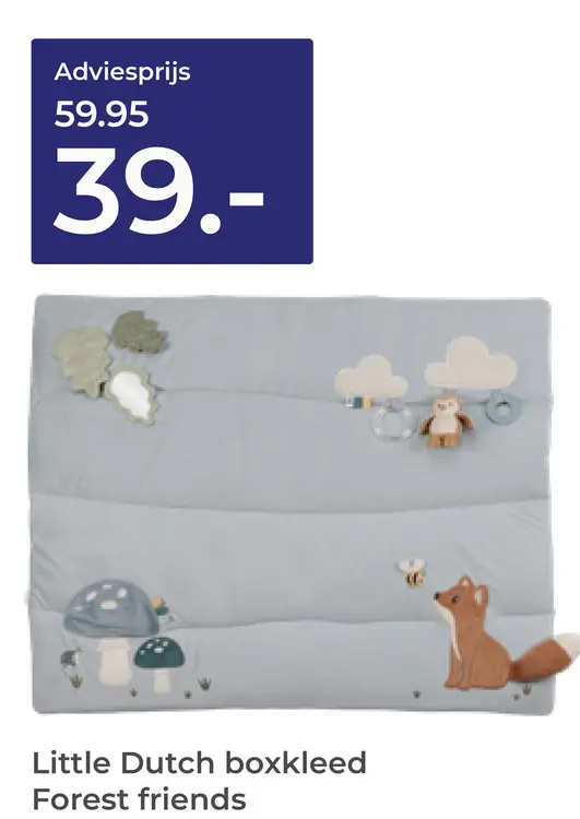 Aanbieding: Boxkleed Forest friends