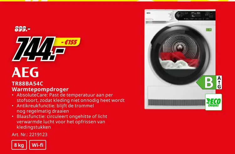 Promotie: Warmtepompdroger