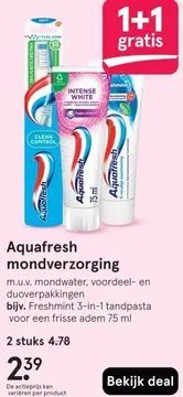 Aanbieding: Aquafresh mondverzorging
