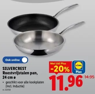 Promotie: Roestvrijstalen pan