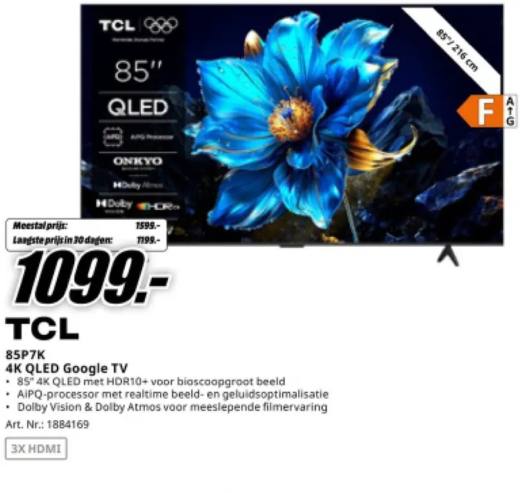 Aanbieding: 85P7K 4K QLED Google TV