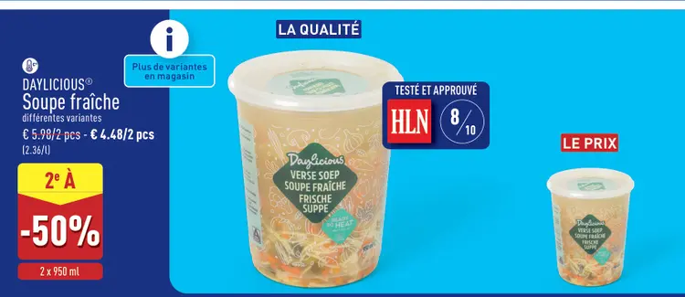 Offre: DAYLICIOUS® Soupe fraîche