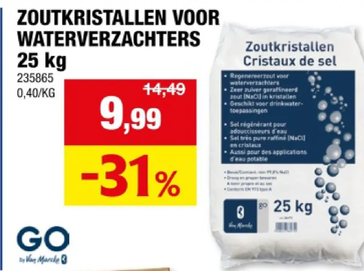 Promotie: Zoutkristallen voor waterverzachters