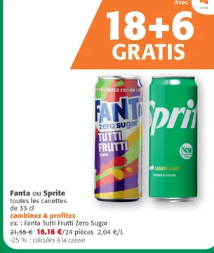 Offre: Fanta ou Sprite
