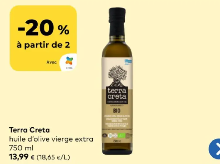 Offre: huile d'olive vierge extra