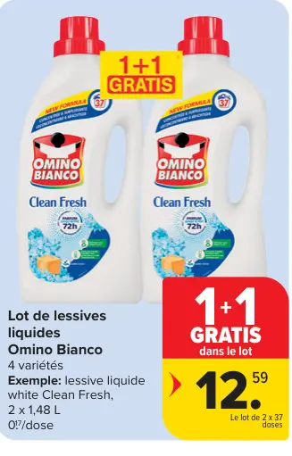 Offre: Lessives liquides