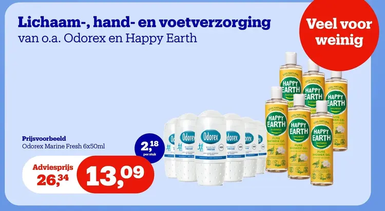 Aanbieding: Lichaam-, hand- en voetverzorging