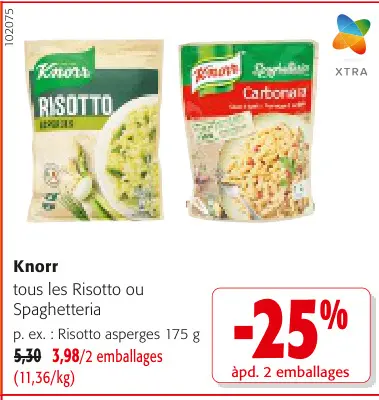Offre: Risotto ou Spaghetteria