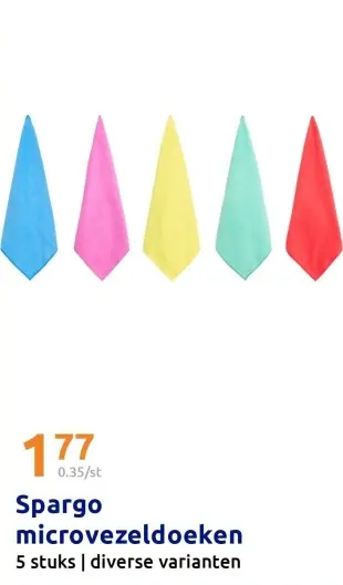 Aanbieding: Spargo microvezeldoeken