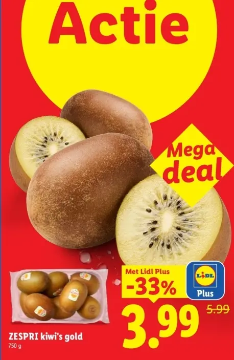 Aanbieding: kiwi's gold