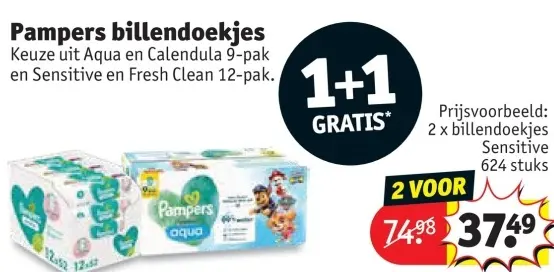Promotie: Pampers billendoekjes