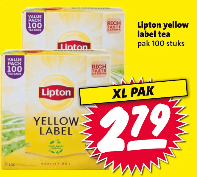 Aanbieding: Lipton yellow label tea