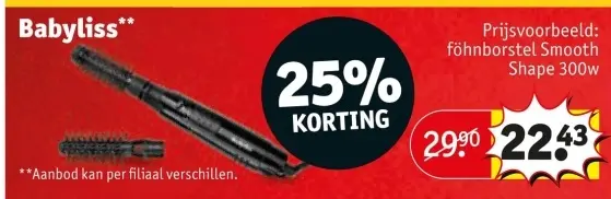 Aanbieding: Föhnborstel Smooth Shape 300w