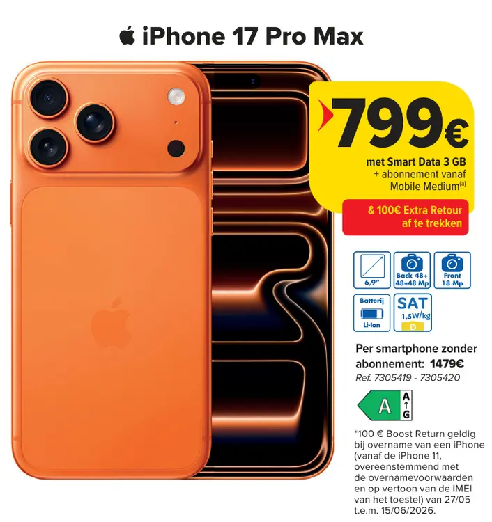 Promotie: iPhone 17 Pro Max