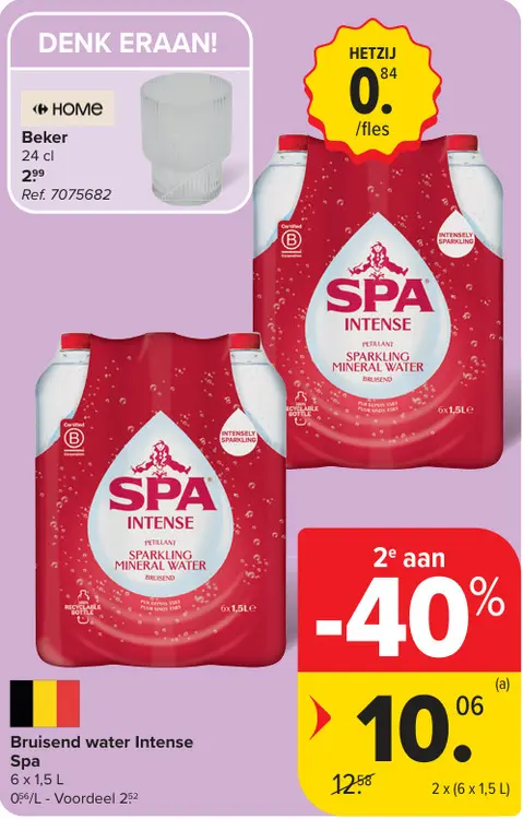 Promotie: Bruisend water Intense