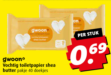 Aanbieding: Vochtig toiletpapier shea butter