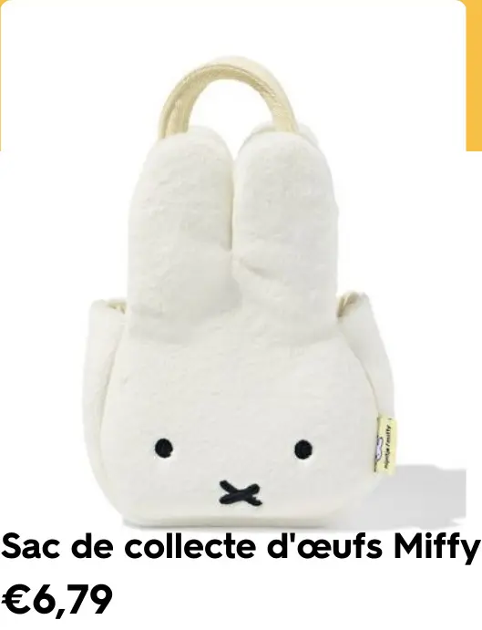 Offre: Sac de collecte d'œufs Miffy
